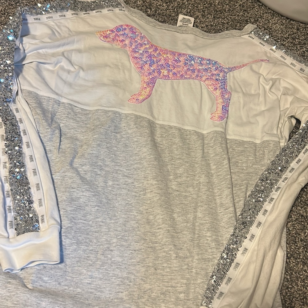 Mermaid bling VS PINK long sleeve
